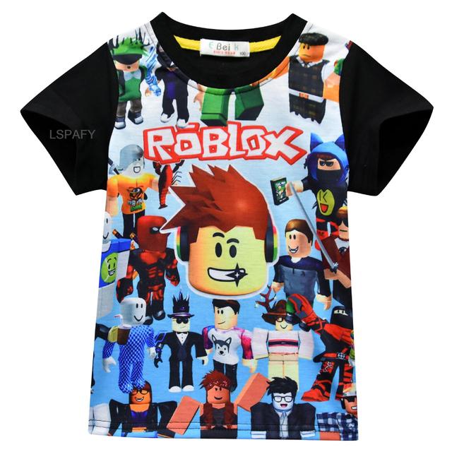 Hot ROBLOX kid T-shirt Meninos Jogo Esportes T-shirt Criança Dos